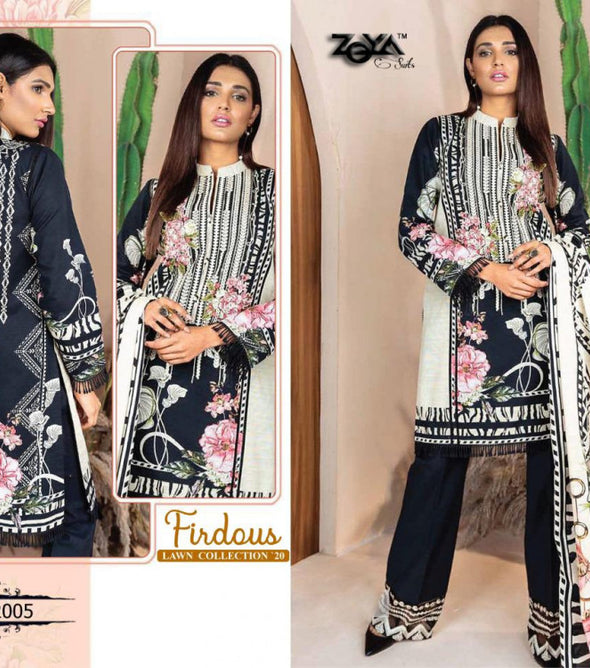 Zoya Suits Firdous Lawn Collection 20 Pakistani Style Suits Catalog