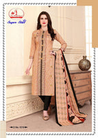 Miss World Super Star Cotton Summer Wear Printed Dress Material Catalog