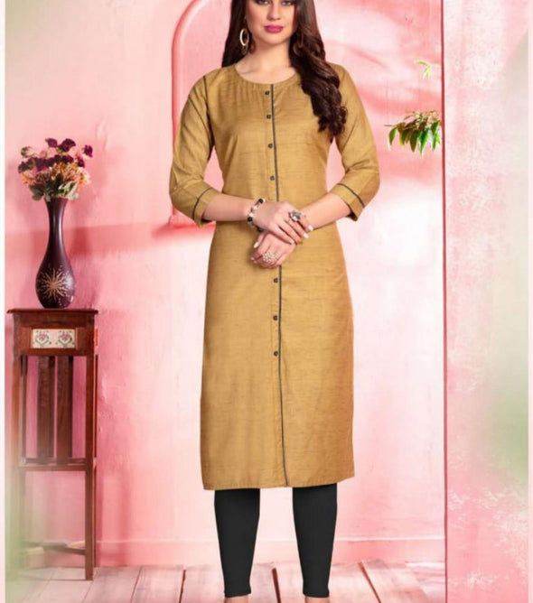 Rajvee Apple Cotton Stiched Kurti Catalog Collection