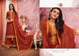 Triple Kesar Jam Silk Designer Suits Catalog Collection