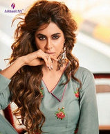 Arihant Impressive Muslin Silk Long Gown Catalog Collection