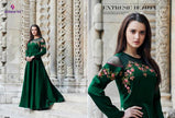 Arihant-Floret-6 Silk Long Party Wear Kurtis Catalog Collection