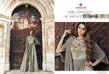 Arihant-Floret-6 Silk Long Party Wear Kurtis Catalog Collection