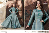 Arihant-Floret-6 Silk Long Party Wear Kurtis Catalog Collection