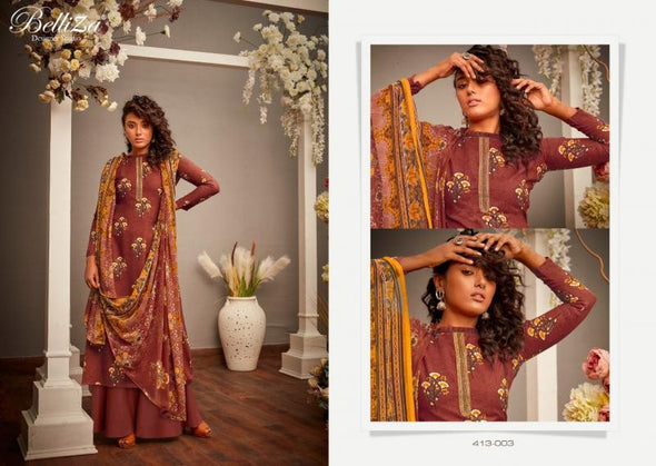 Belliza Expression Rayon Digital Print Suits Catalog Collection