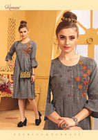 Kanasu Ayesha Designer Fancy Rayon Kurtis Catalog Collection