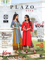 Aradhna-Plazo City 2 Rayon  Kurti With Plazzo Catalog Collection At Textile Mall