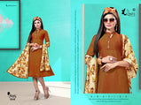 Kinti-Patang-12 Rayon Kurti With Storll Concept Catalog Collection