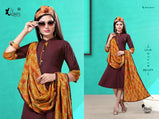 Kinti-Patang-12 Rayon Kurti With Storll Concept Catalog Collection
