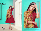Kinti-Patang-12 Rayon Kurti With Storll Concept Catalog Collection
