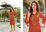Poonam Diva 9 Cotton Work Designer Kurtis Catalog Collection