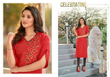 Poonam Diva 9 Cotton Work Designer Kurtis Catalog Collection