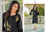 Poonam Diva 9 Cotton Work Designer Kurtis Catalog Collection