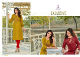 Poonam Diva 9 Cotton Work Designer Kurtis Catalog Collection