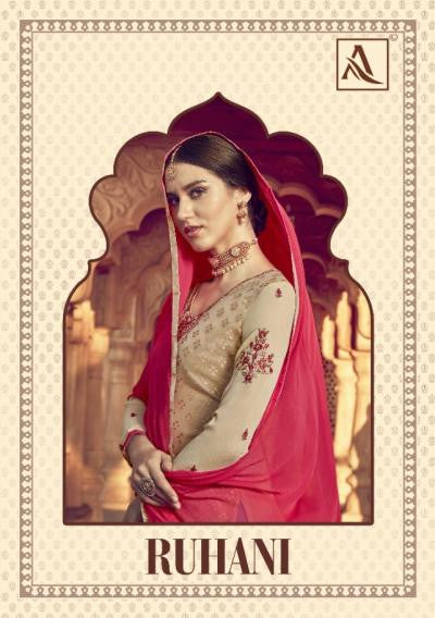 Alok-Ruhani Viscose Brasso Indian Style Suits Catalog Collection