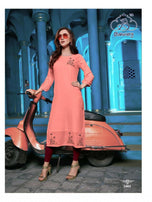 Banwery Fashion Grass Viscose Cotton Work Kurtis Catalog Collection