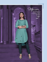 Banwery Fashion Grass Viscose Cotton Work Kurtis Catalog Collection
