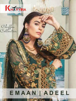 Khayyira Emaan Adeel Georgette Fabric Salwar Suits Catalog Collection