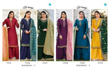 Y.C Banarasi 5 Satin Georgette Suits With Banarasi Dupatta Catalog Collection