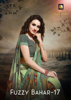 Haytee Fuzzy Bahar 17 Dani Reguler Wear Saree Catalog Collection