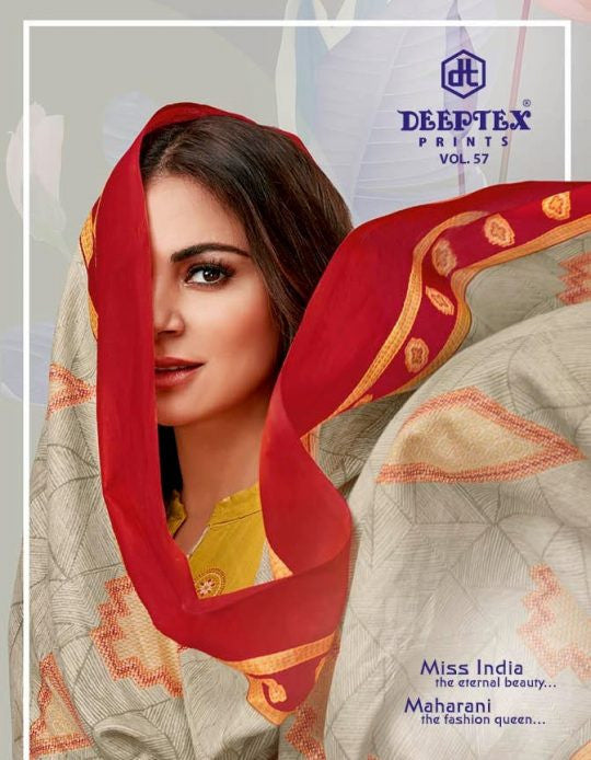Deeptex Miss India Vol-57 Running Wear Printed Cotton Dress Catalog