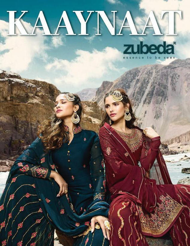 Zubeda Kaaynat Sharara Style Salwar Suit Catalog Collection