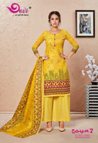 Devi Prints Zoya Vol-7 Running Wear Printed Cotton Suits Catalog