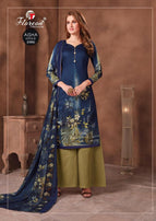 Floreon-Aisha Glaze Cotton Unstiched Suits Catalog Collection