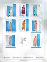 Rooi-Arohi Rayon Satin Designer Kurtis Catalog Collection