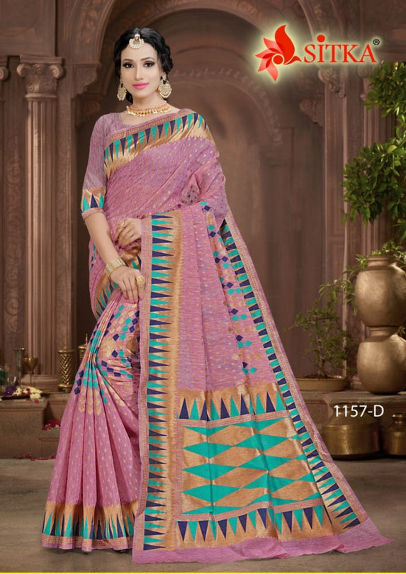 Sitka Beetel 1157 Cotton Silk Saree Catalog Collection