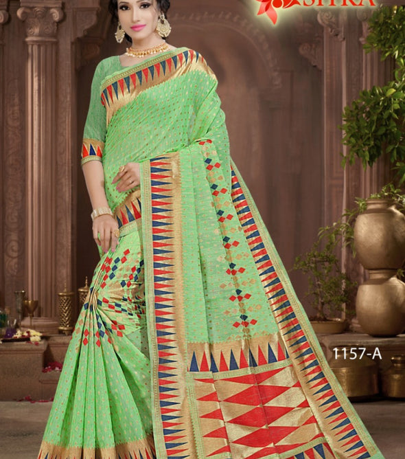 Sitka Beetel 1157 Cotton Silk Saree Catalog Collection