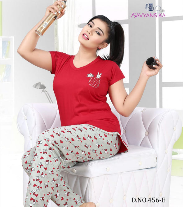 Kavyansika-456 Cotton Night Suit Pair Concep Catalog COllection