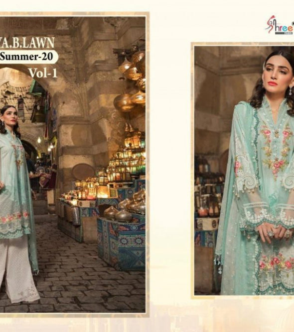 Shree Fabs Mariya B Lawn Spring Summer-20 Vol-1 Pakistani Style Suits
