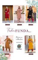 Aradhna Fashion Funda Vol-1 Kurti With Pant Catalog Collection