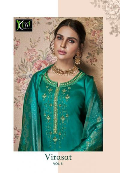 Kessi Virasat 6 Khatli work Designer Silk Suit Catalog Collection