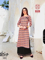 Pk-Lifestyle-2 Rayon Printed Designer Kurtis Catalog Collection
