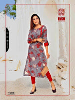 Pk-Lifestyle-2 Rayon Printed Designer Kurtis Catalog Collection