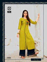 Pk-Lifestyle-2 Rayon Printed Designer Kurtis Catalog Collection