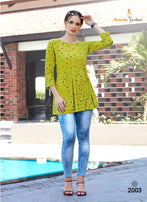 Mansiha Manchali Vol-2 Rayon Fancy Top Catalog Collection