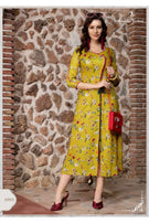 Manisha-Mishti-3 Rayon Printed Fancy Anarkali Style Kurtis Catalog Collection
