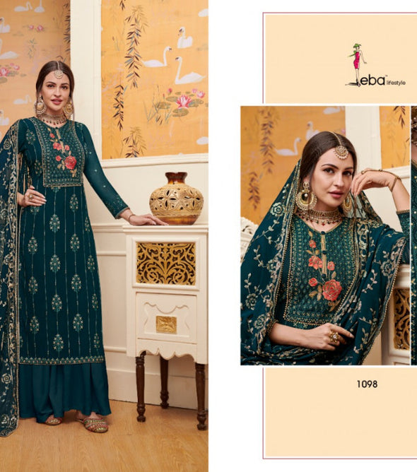 Eba Mount Black 3 Georgette Designer Suits Catalog Collection