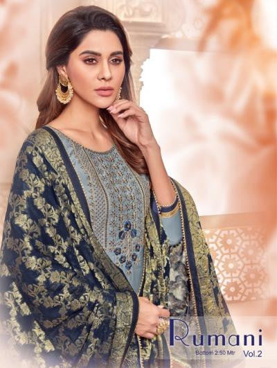 Raghav-Rumani-2 Modal Silk Designer Dress Material Catalog Collection