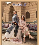 Shraddha Maria B 101 Heavy Lawn Cotton Pakistani Suits Catalog Collection
