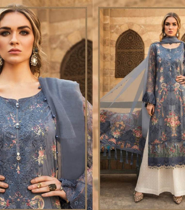 Shraddha Maria B 101 Heavy Lawn Cotton Pakistani Suits Catalog Collection