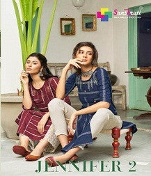 Sanskruti Jennifer 2 Handloom Cotton Casual Wear Straight Cut Kurti Catalog Collection