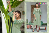 Sanskruti Jennifer 2 Handloom Cotton Casual Wear Straight Cut Kurti Catalog Collection