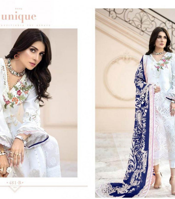 Deepsy Maria B Gold Pure Cotton Pakistani Salwar Suits Catalog Collection