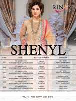 Rinaz Fashion Shenyl Pakistani Style Salwar Kameez Catalog Collection