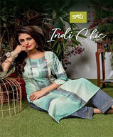 S4u Indi Chic 2 Designer Rich Look Kurti With Pant Catalog Collection