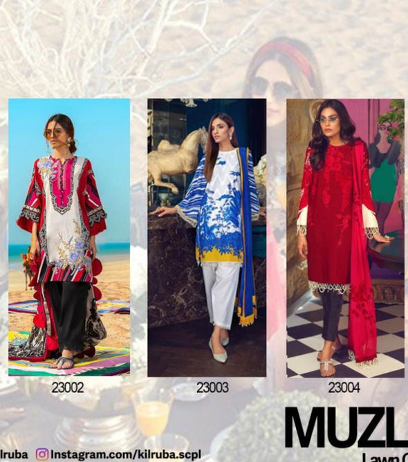 Kilruba Muzlin Lawn Collection 2020 Pure Cotton Pakistani Salwar Suits Catalog Collection